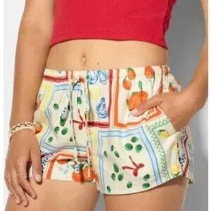 Wild Fable size XXS New Linen Pull-on Shorts Fruits & Veggies